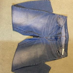 Acid washed plus skinny jeans